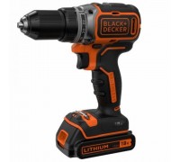 Акумуляторна безщіткова дриль-шурупокрут BLACK+DECKER BL186KB