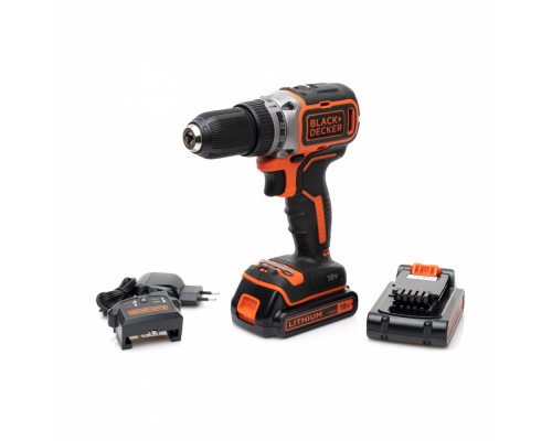 Аккумуляторная бесщеточная дрель-шуруповерт BLACK+DECKER BL186KB