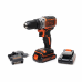 Аккумуляторная бесщеточная дрель-шуруповерт BLACK+DECKER BL186KB