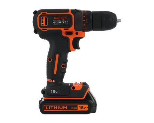 Акумуляторна дриль-шурупокрут BLACK+DECKER BDCDC18B