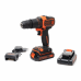 Аккумуляторная ударная дрель-шуруповерт BLACK+DECKER BDCHD18KB