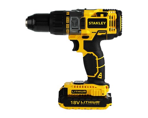 Аккумуляторная ударная дрель-шуруповерт STANLEY STDC18LHBK