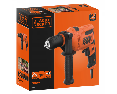 Дриль мережева ударна BLACK+DECKER BEH200