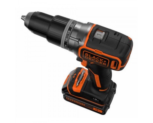 Дриль-шурупокрут акумуляторна безщіткова ударна BLACK+DECKER BL188KB