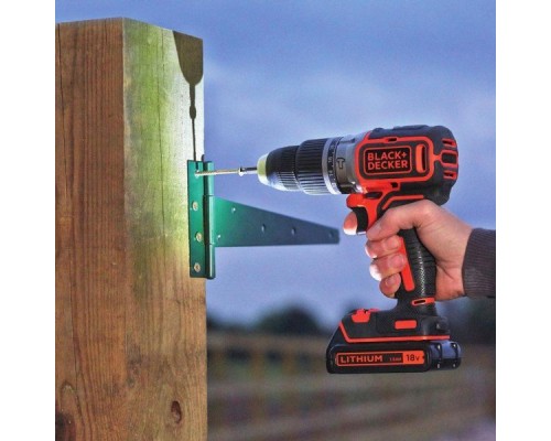 Дриль-шурупокрут акумуляторна безщіткова ударна BLACK+DECKER BL188KB