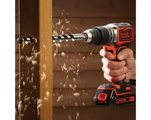 Дриль-шурупокрут акумуляторна безщіткова ударна BLACK+DECKER BL188KB