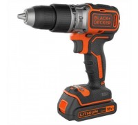 Дрель-шуруповерт аккумуляторная бесщёточная ударная BLACK+DECKER BL188KB