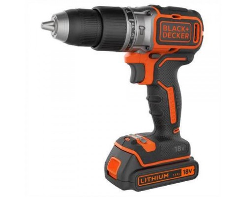 Дриль-шурупокрут акумуляторна безщіткова ударна BLACK+DECKER BL188KB