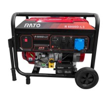 Генератор бензиновий RATO R6000D-L3, 6.0 кВт, 1ф, бак 27л, колеса, електростартер