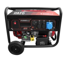 Генератор бензиновий RATO R8500D-L3, 8.5 кВт, 1ф, бак 27л, колеса, електростартер