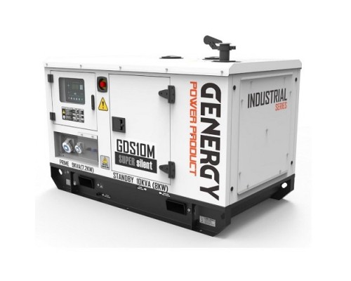 Генератор дизельный GENERGY GDS10M, 8кВт, 1ф, в кожухе с электростартером