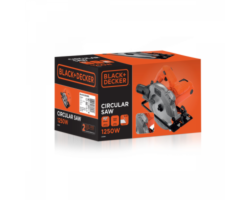 Пила дисковая сетевая BLACK+DECKER CS1250L