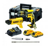 Стрічковий шурупокрут для гіпсокартонних плит DeWalt DCF620D2K, 18V XR Li-Ion