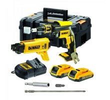 Стрічковий шурупокрут для гіпсокартонних плит DeWalt DCF620D2K, 18V XR Li-Ion