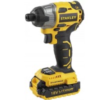 Шурупокрут імпульсний акумуляторний безщітковий STANLEY SBI201D2K, 18 В Li-Ion