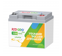 Акумулятор Redodo 12V 50Ah Pro LiFePO4 | 640 Втг и 640 Вт