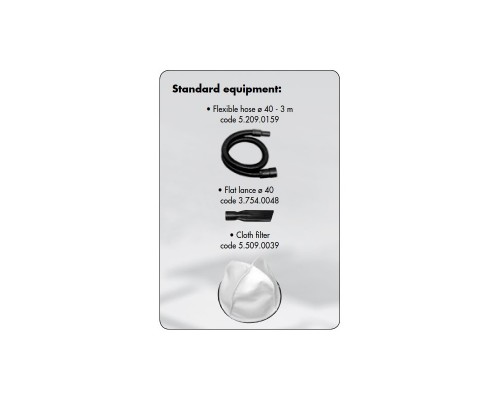 Промышленный пылесос с индукционным двигателем LAVOR DMX-R 80 1-22