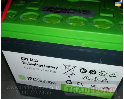 Акумуляторна батарея AGM 12V 29Ah IPC Gansow
