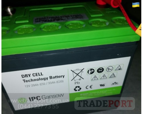 Акумуляторна батарея AGM 12V 29Ah IPC Gansow
