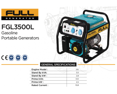Генератор бензиновий FULL FGL3500L