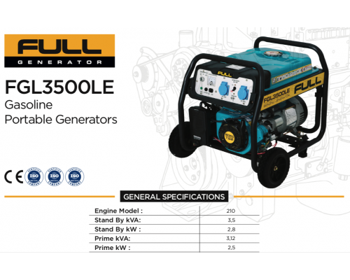 Генератор бензиновий FULL FGL3500LE