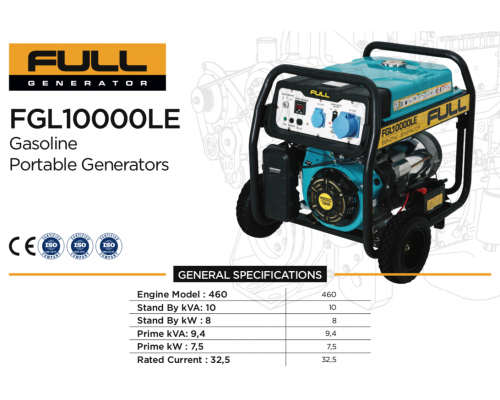 Генератор бензиновий FULL FGL10000LE