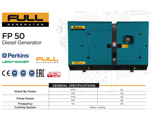 Генератор дизельный FULL FP 50