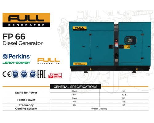 Генератор дизельний FULL FP 66