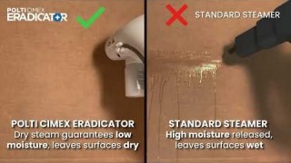 POLTI CIMEX ERADICATOR VS. STANDARD STEAMER